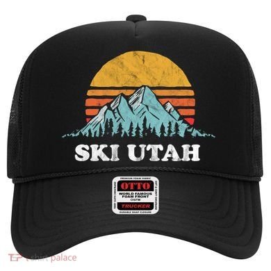 Ski Utah Vintage Retro Vibe Skiing Cute Gift Hat
