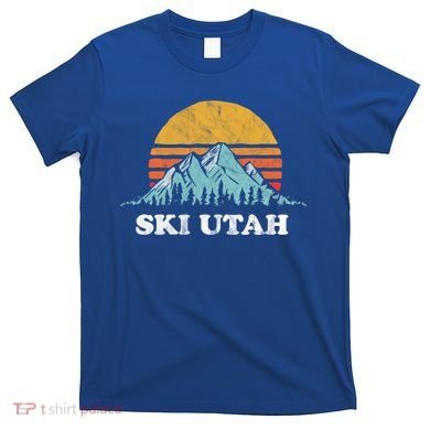 Ski Utah Vintage Retro Vibe Skiing Cute Gift T-Shirt