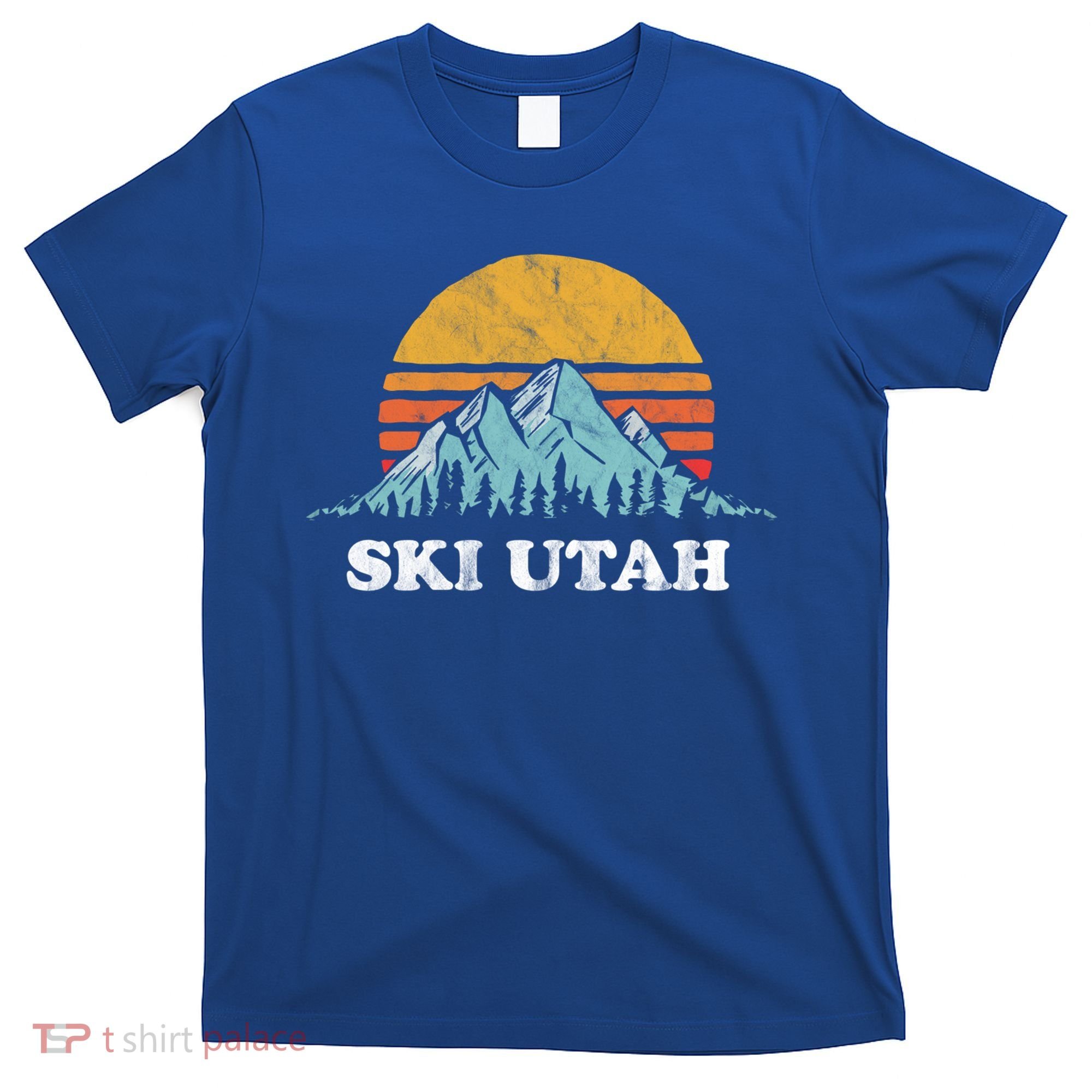 Ski Utah Vintage Retro Vibe Skiing Gift T-Shirt