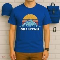 Ski Utah Vintage Retro Vibe Skiing Gift T-Shirt thumb 6