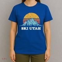 Ski Utah Vintage Retro Vibe Skiing Cool Gift T-Shirt thumb 4