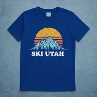 Ski Utah Vintage Retro Vibe Skiing Cool Gift T-Shirt thumb 5