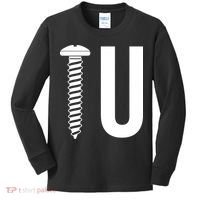 Screw U You Funny Rude Humor Kids Long Sleeve Shirt thumb 0