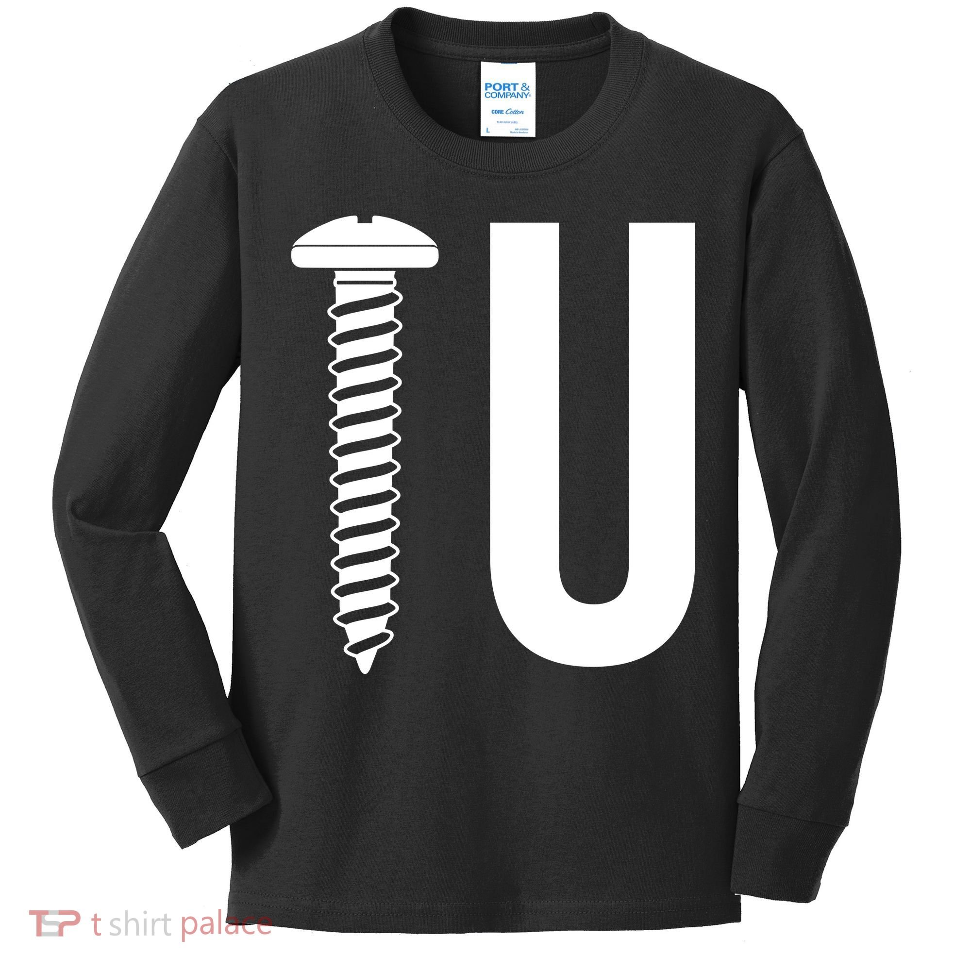 Screw U You Funny Rude Humor Kids Long Sleeve Shirt
