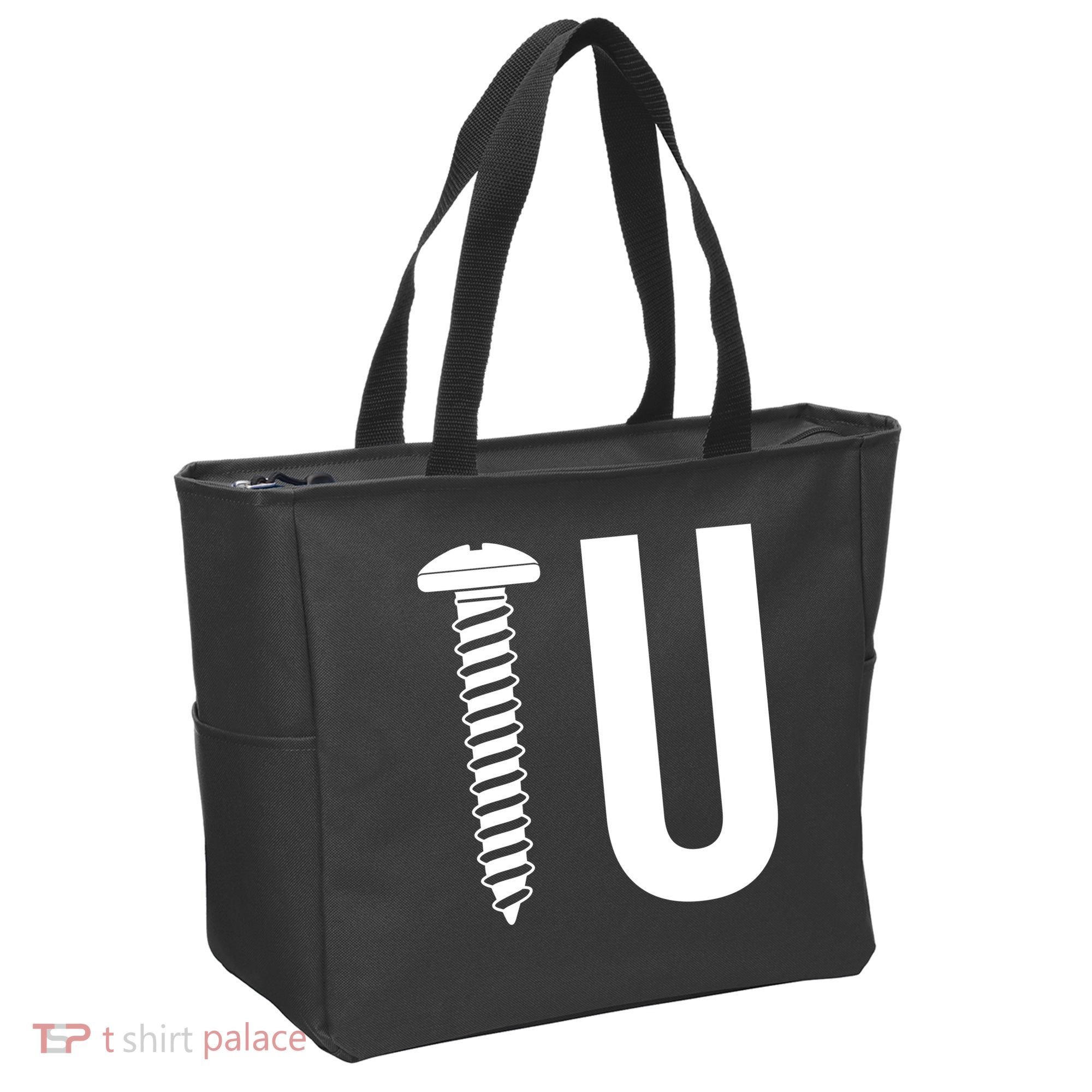 Screw U You Funny Rude Humor Tote Bag