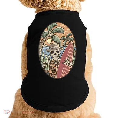 Skeleton Vacation Doggie Tank