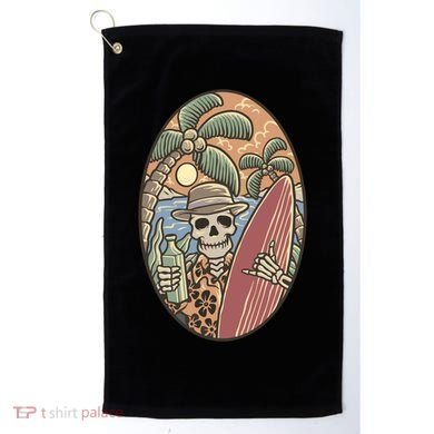 Skeleton Vacation Golf Towel
