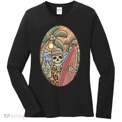 Skeleton Vacation Women's Long Sleeve Shirt