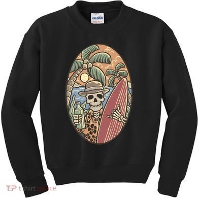 Skeleton Vacation Kids Sweatshirt