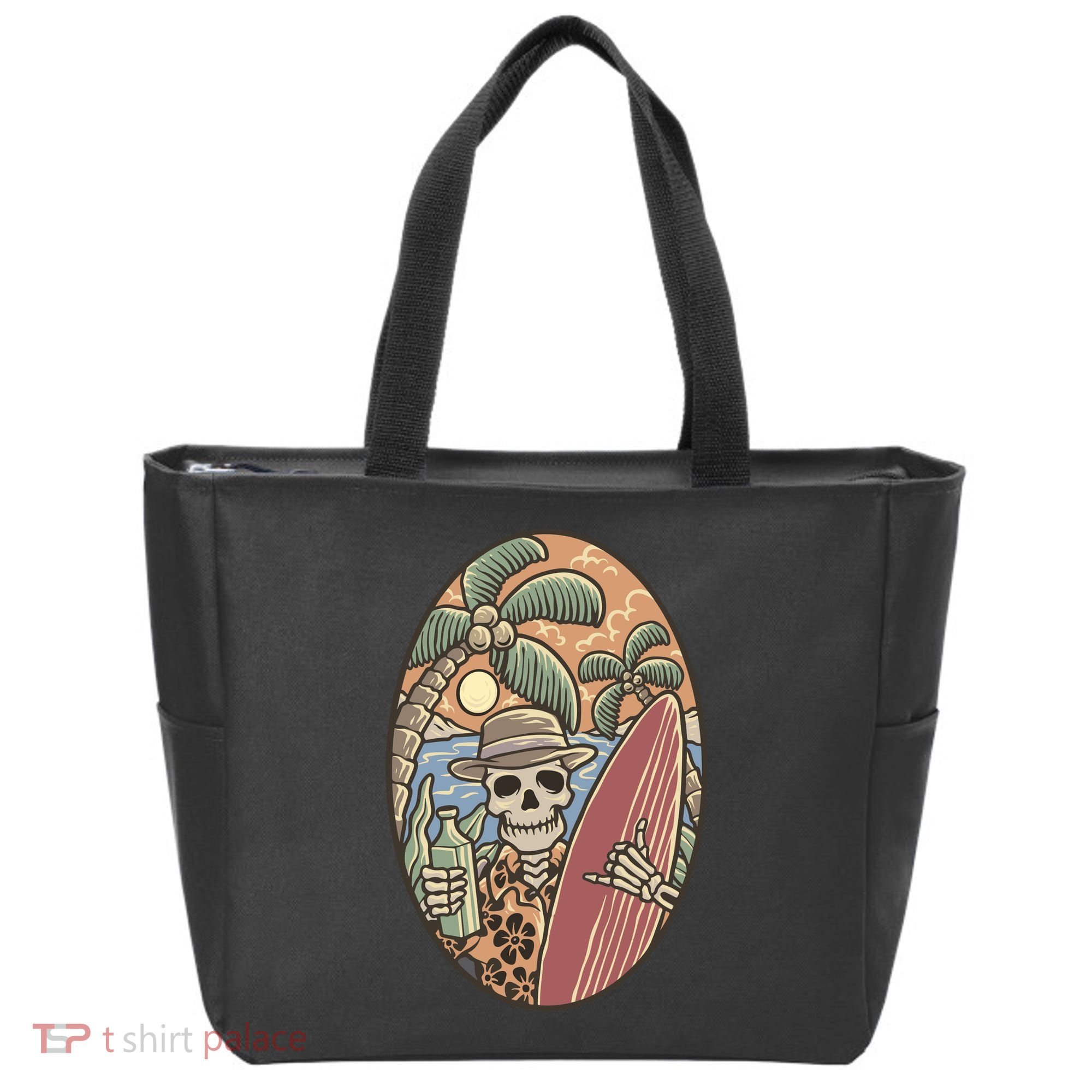 Skeleton Vacation Tote Bag