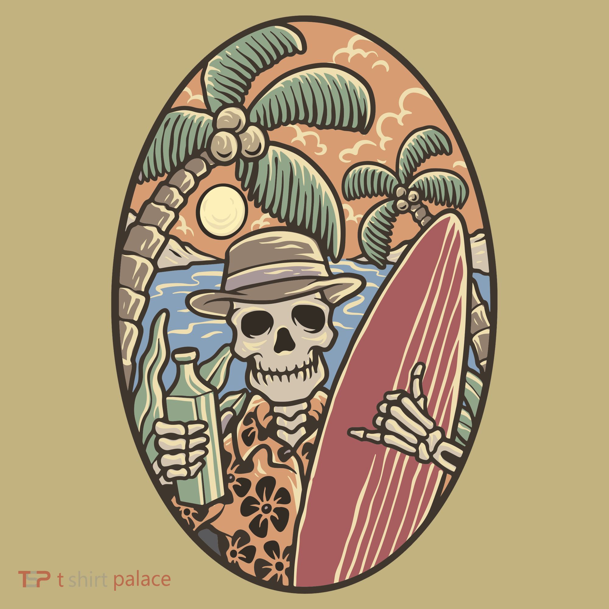 Skeleton Vacation Mousepad