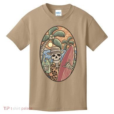 Skeleton Vacation Kids T-Shirt