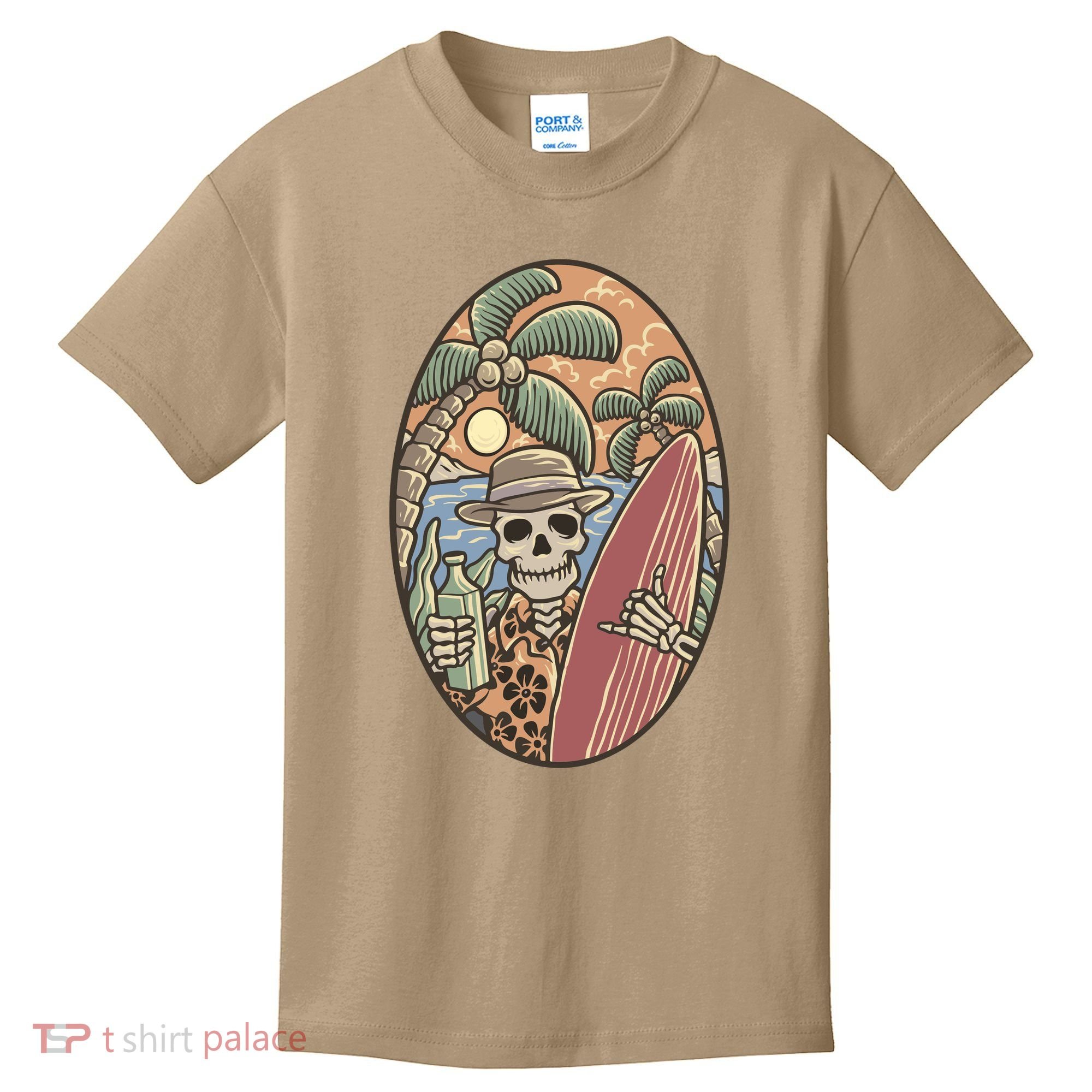 Skeleton Vacation Kids T-Shirt