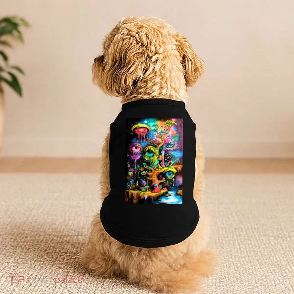 Surreal Vision: A Psychedelic Dreamscape Doggie Tank