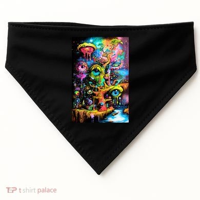 Surreal Vision: A Psychedelic Dreamscape USA-Made Doggie Bandana
