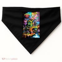 Surreal Vision: A Psychedelic Dreamscape USA-Made Doggie Bandana thumb 0