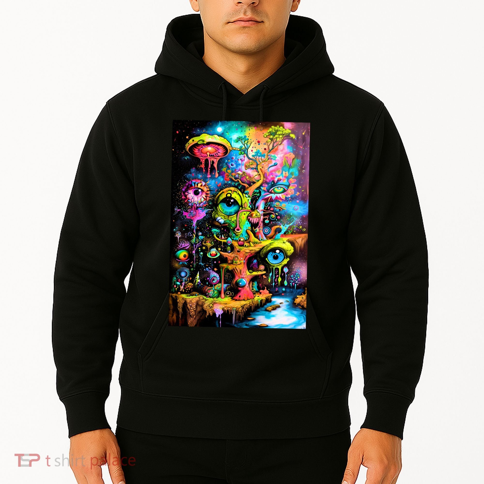 Surreal Vision: A Psychedelic Dreamscape Hoodie