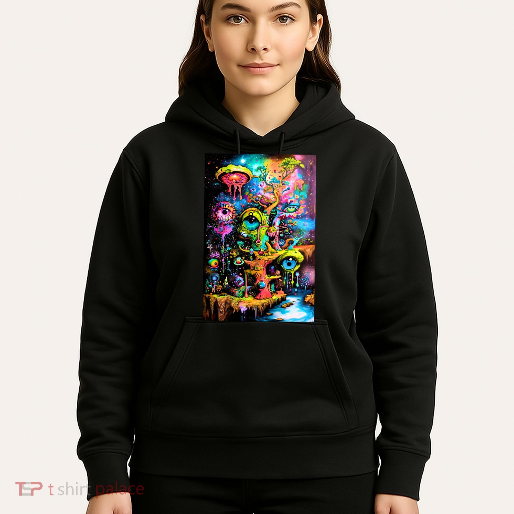 Surreal Vision: A Psychedelic Dreamscape Hoodie