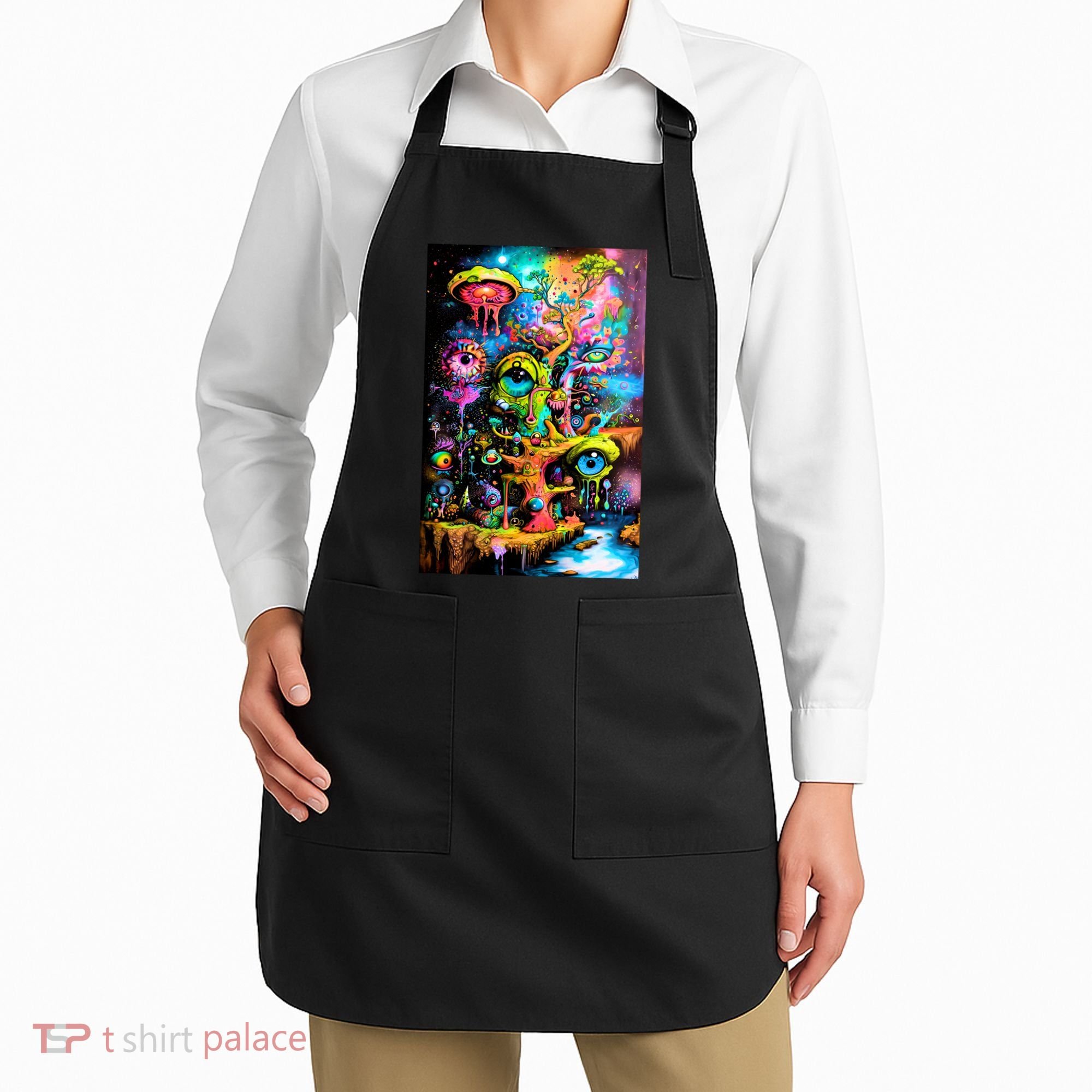 Surreal Vision: A Psychedelic Dreamscape Apron
