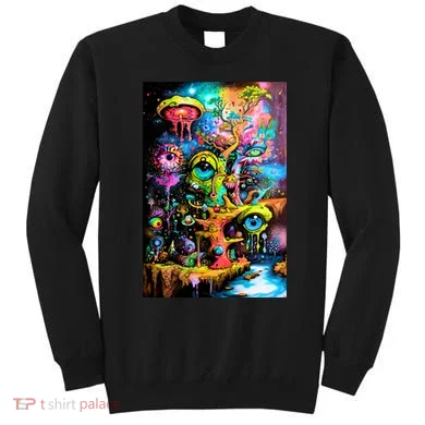 Surreal Vision: A Psychedelic Dreamscape Sweatshirt