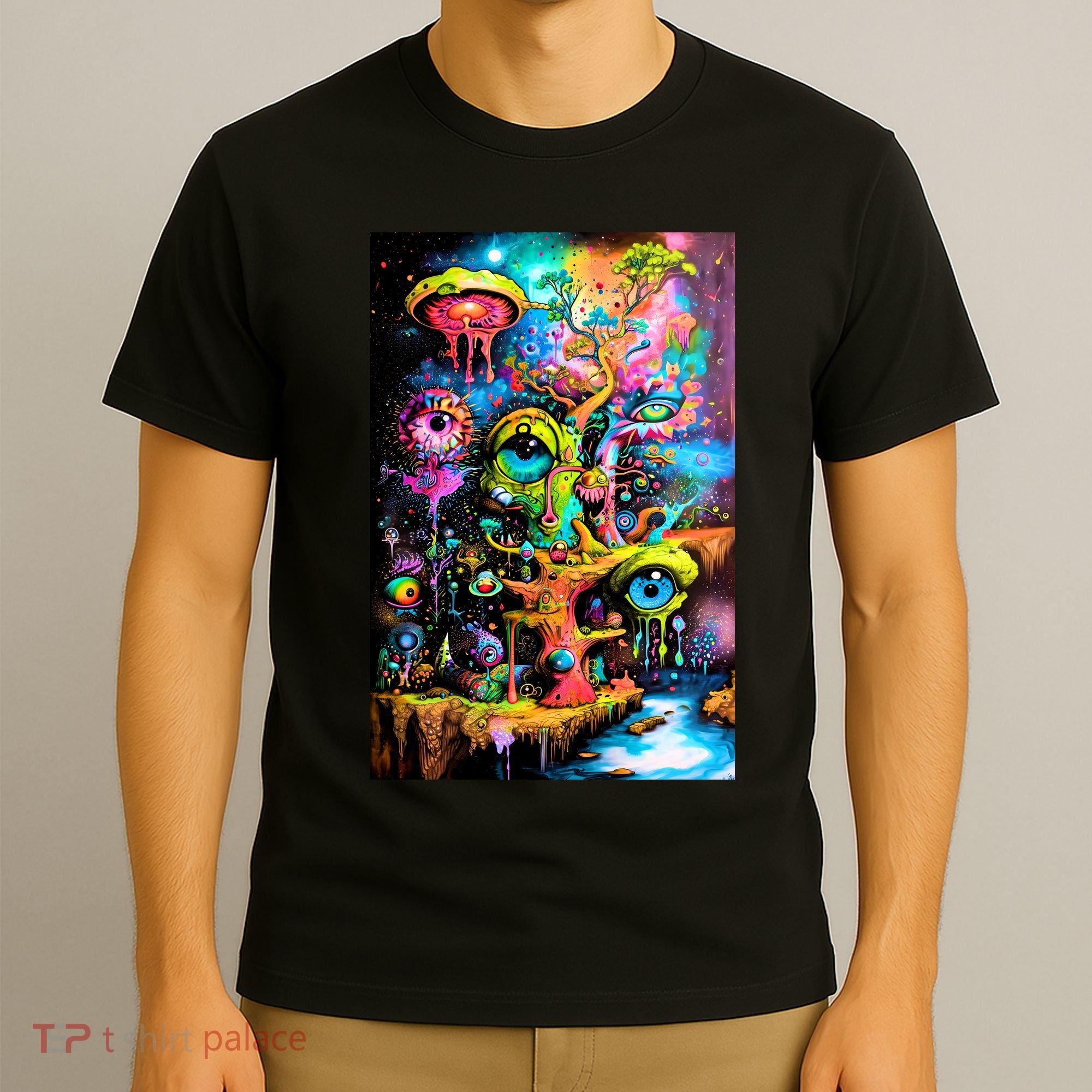 Surreal Vision: A Psychedelic Dreamscape T-Shirt