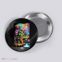 Surreal Vision: A Psychedelic Dreamscape Button thumb 0