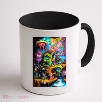 Surreal Vision: A Psychedelic Dreamscape Coffee Mug thumb 1