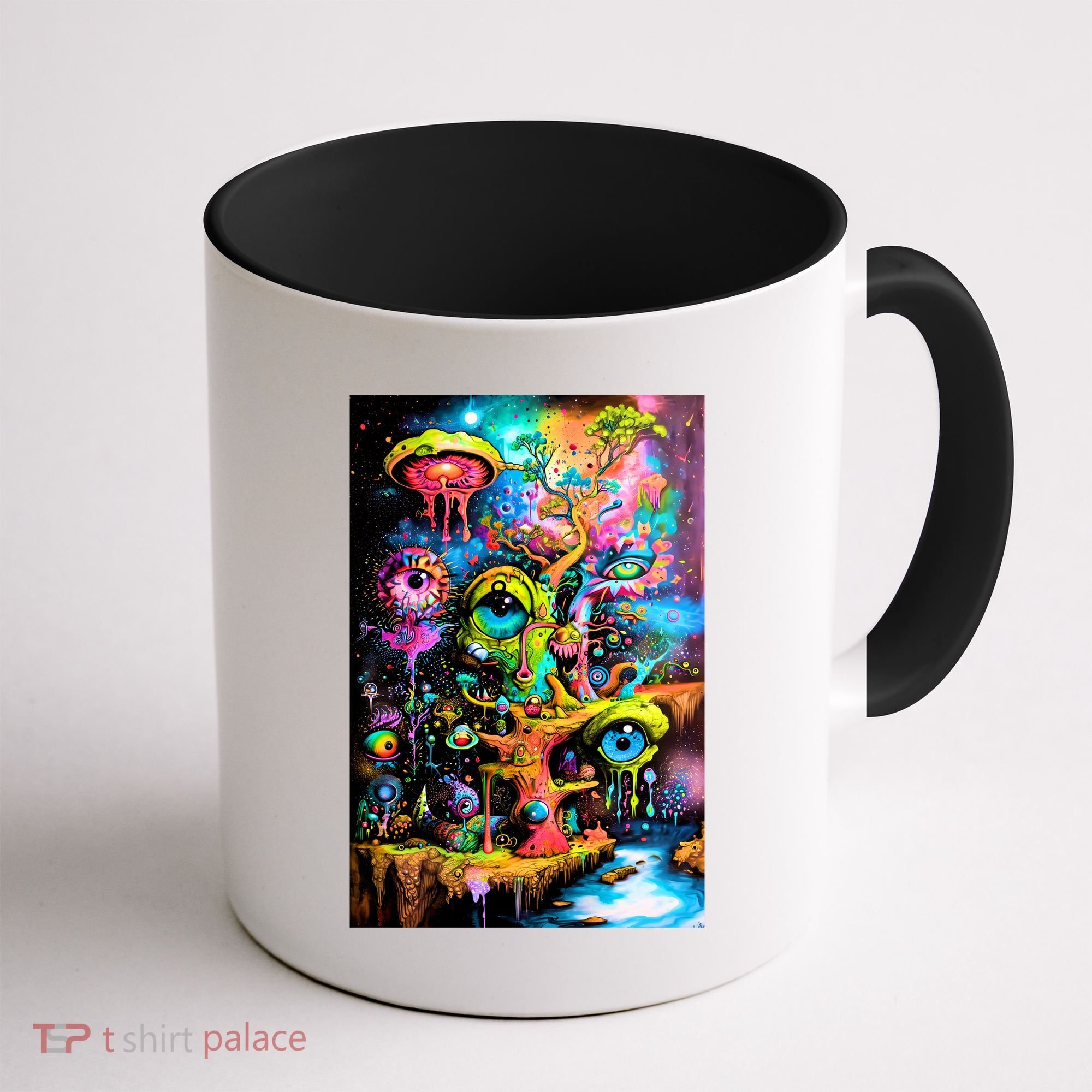 Surreal Vision: A Psychedelic Dreamscape Coffee Mug