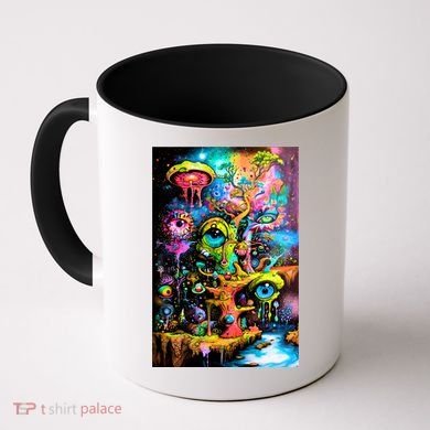 Surreal Vision: A Psychedelic Dreamscape Coffee Mug