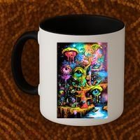 Surreal Vision: A Psychedelic Dreamscape Coffee Mug thumb 2