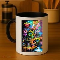 Surreal Vision: A Psychedelic Dreamscape Coffee Mug thumb 4