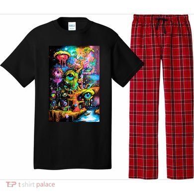 Surreal Vision: A Psychedelic Dreamscape Pajama Set