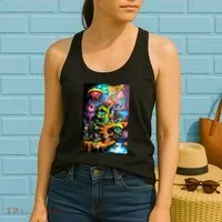 Surreal Vision: A Psychedelic Dreamscape Women's Tank Top thumb 2