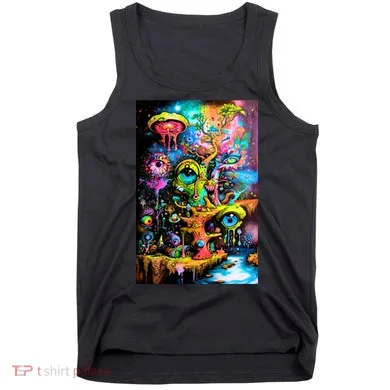 Surreal Vision: A Psychedelic Dreamscape Tank Top