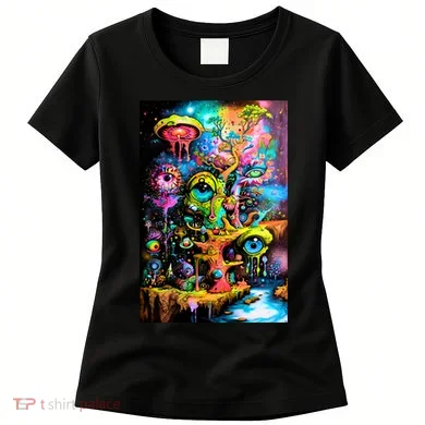 Surreal Vision: A Psychedelic Dreamscape Women's T-Shirt