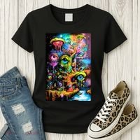 Surreal Vision: A Psychedelic Dreamscape Women's T-Shirt thumb 3