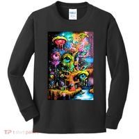 Surreal Vision: A Psychedelic Dreamscape Kids Long Sleeve Shirt thumb 0