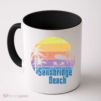 Sandbridge Virginia Beach Retro Sunset Family Beach Vacation Gift Coffee Mug thumb 0