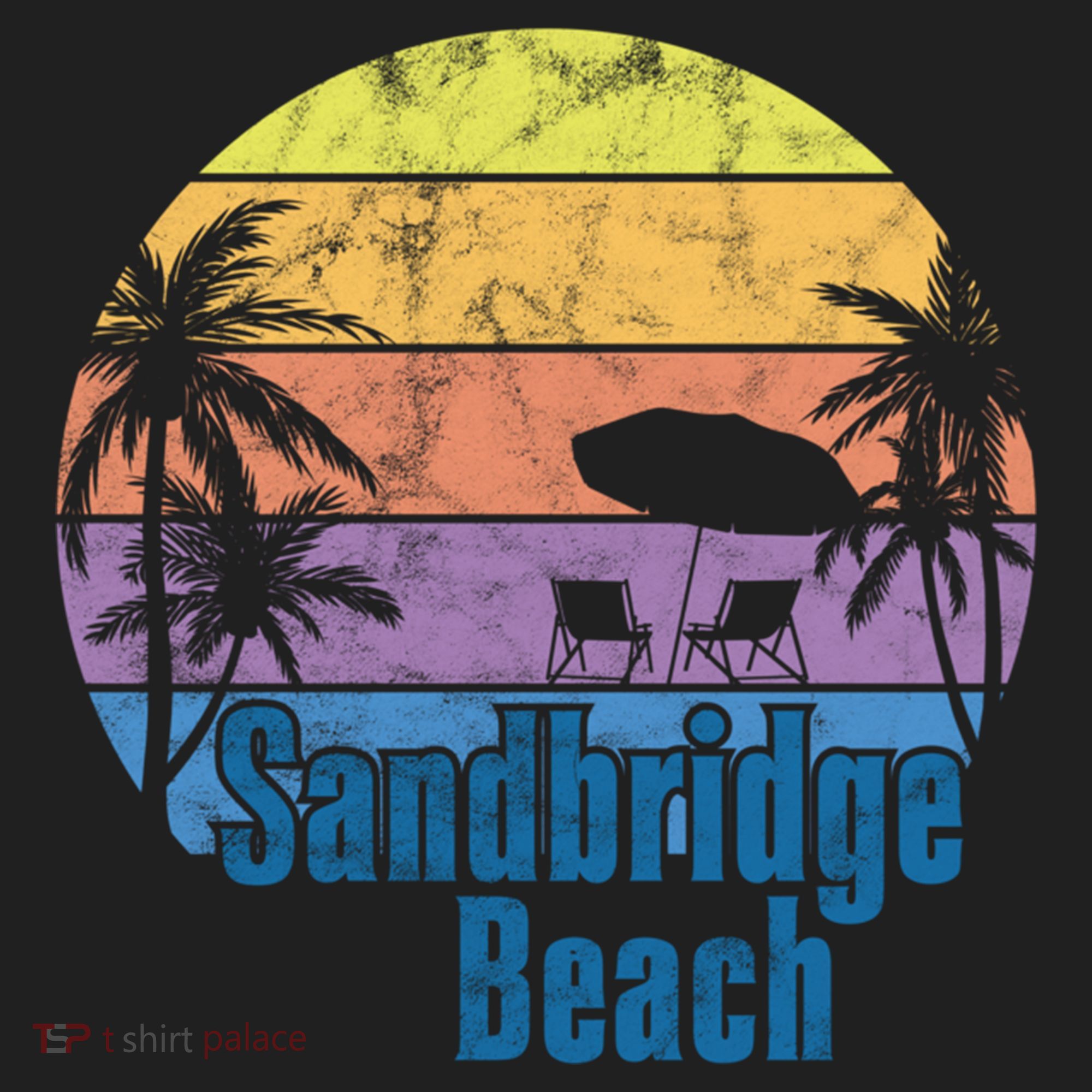 Sandbridge Virginia Beach Retro Sunset Family Beach Vacation Gift Beanie
