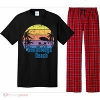 Sandbridge Virginia Beach Retro Sunset Family Beach Vacation Gift Pajama Set thumb 0