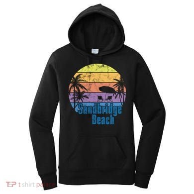Sandbridge Virginia Beach Retro Sunset Family Beach Vacation Gift Women's Hoodie