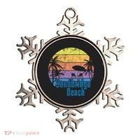 Sandbridge Virginia Beach Retro Sunset Family Beach Vacation Gift Ornament thumb 0