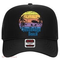 Sandbridge Virginia Beach Retro Sunset Family Beach Vacation Gift Hat thumb 0