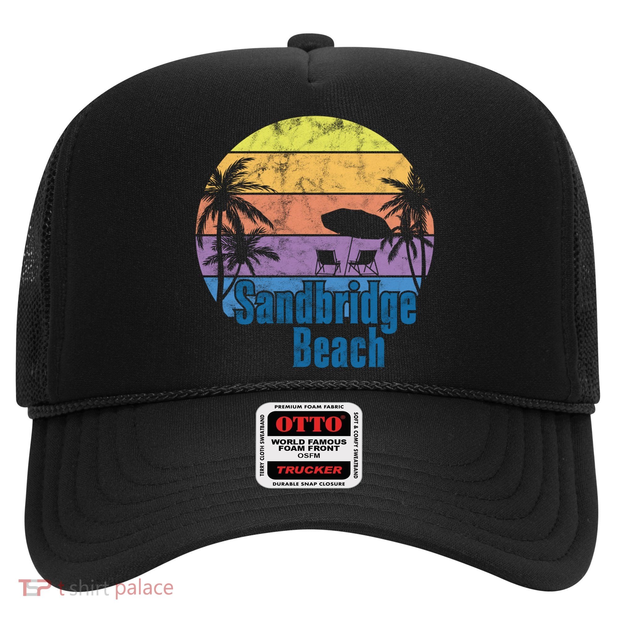 Sandbridge Virginia Beach Retro Sunset Family Beach Vacation Gift Hat
