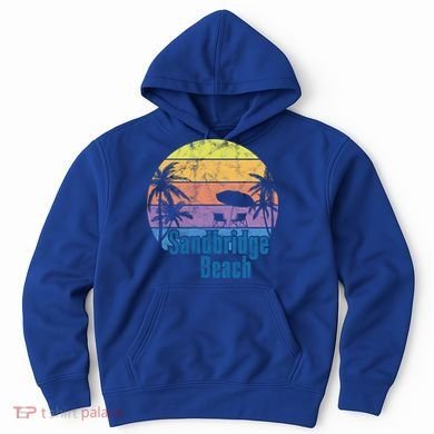 Sandbridge Virginia Beach Retro Sunset Family Beach Vacation Gift Hoodie
