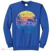 Sandbridge Virginia Beach Retro Sunset Family Beach Vacation Gift Sweatshirt thumb 0