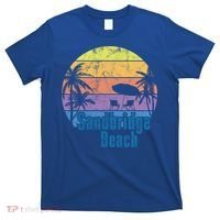 Sandbridge Virginia Beach Retro Sunset Family Beach Vacation Gift T-Shirt thumb 0