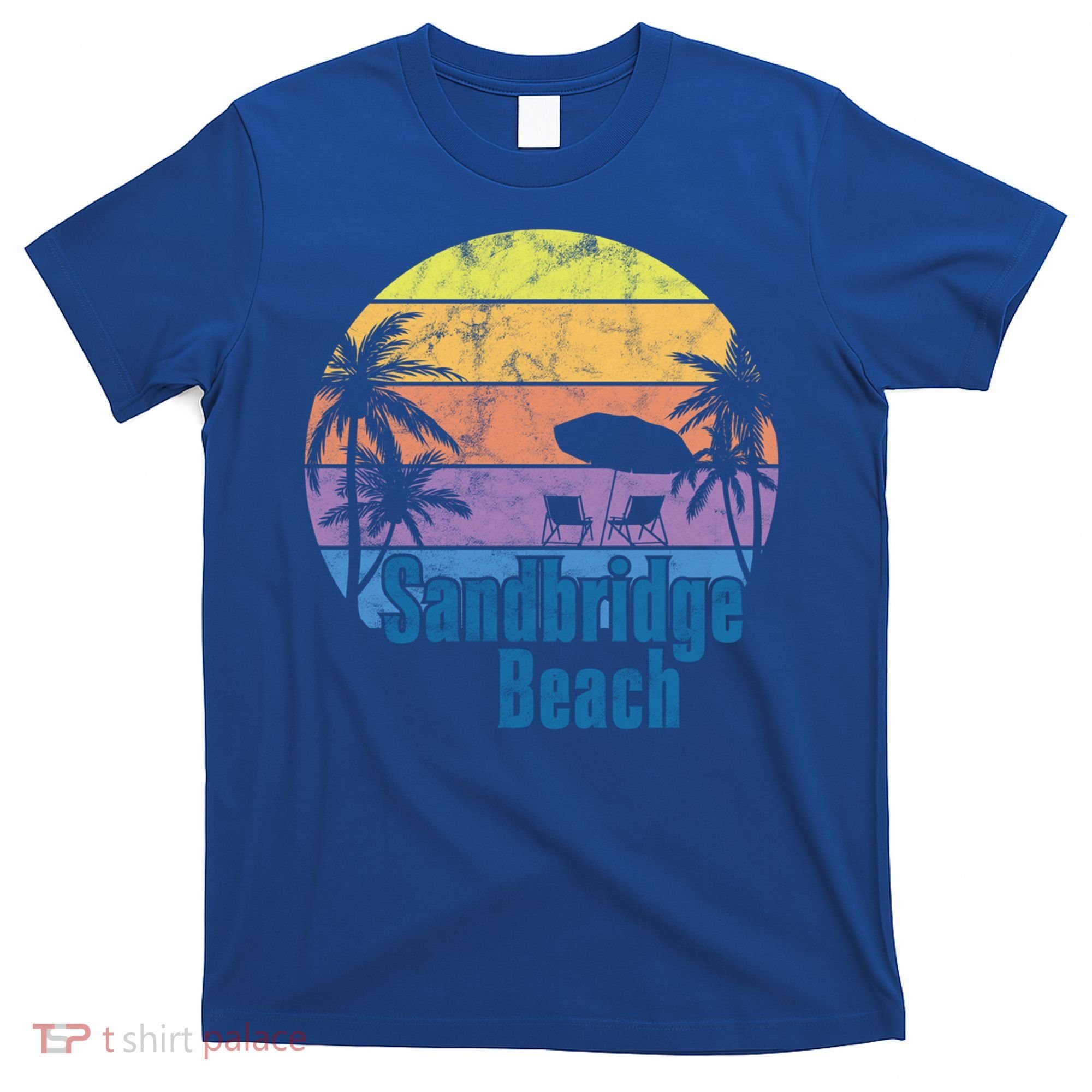 Sandbridge Virginia Beach Retro Sunset Family Beach Vacation Gift T-Shirt