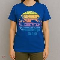Sandbridge Virginia Beach Retro Sunset Family Beach Vacation Gift T-Shirt thumb 4