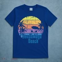 Sandbridge Virginia Beach Retro Sunset Family Beach Vacation Gift T-Shirt thumb 5